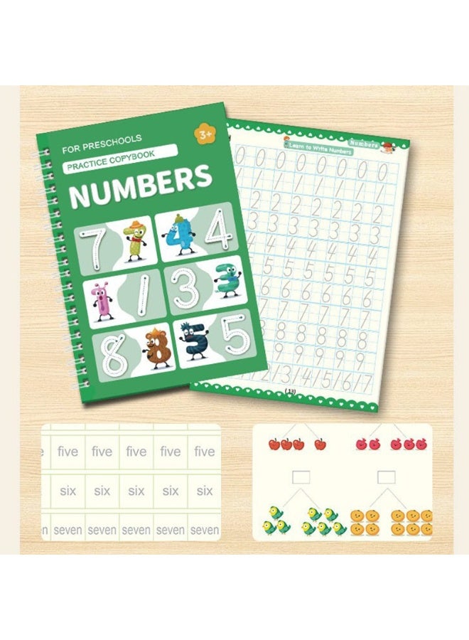 Capstro Calligraphy Practice Book Set for Kids – Tracing Notebooks with Pen Set, Letter & Number Practice for Early Writing Skills, Hands-On Learning Activity with Gift Box - Image 2